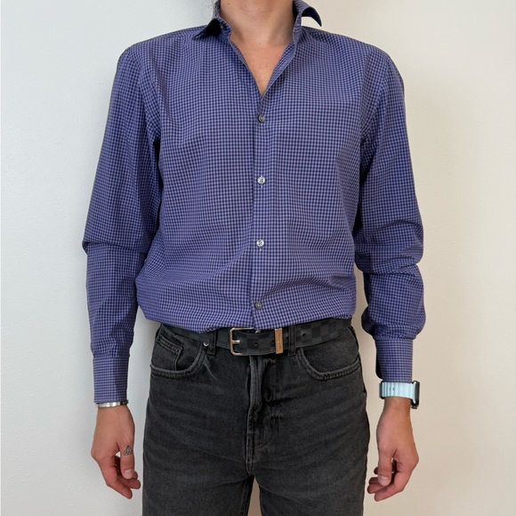 Boss Hugo boss plaid button down shirt - Picture 2 of 5